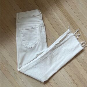 Mother denim insider crop step fray